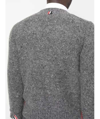 Speckle Knit Wool Mohair Cardigan en linge