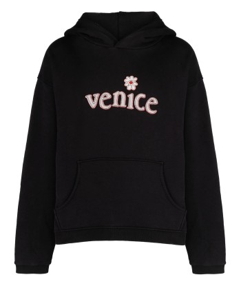 Logo Patch Cotton Hoodie de pas cher