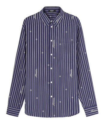 Logo Embroidered Striped Shirt 50% de réduction en Octobre 2024