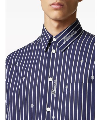 Logo Embroidered Striped Shirt 50% de réduction en Octobre 2024