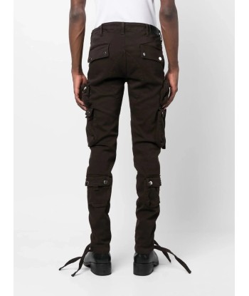 Slim Fit Cargo Pants brillant des détails fins