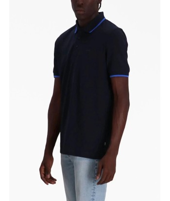 Logo Embossed Cotton Polo Shirt livraison gratuite