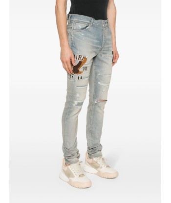 Logo Appliqué Skinny Jeans de pas cher