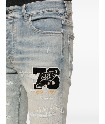 Logo Appliqué Skinny Jeans de pas cher