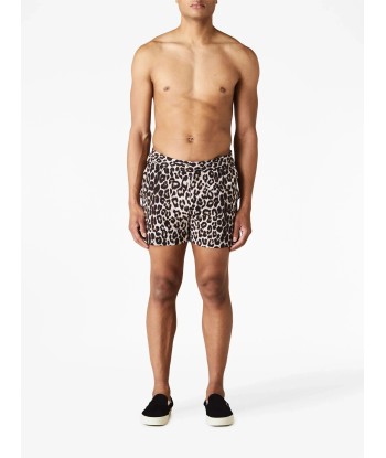 Leopard Print Swim Shorts pas chere