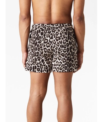 Leopard Print Swim Shorts pas chere