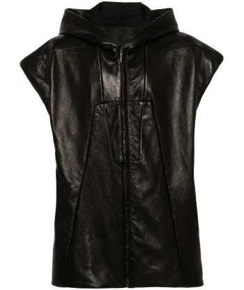 Leather Zipped Gilet prix pour 