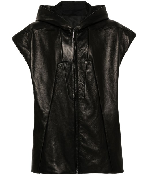 Leather Zipped Gilet prix pour 