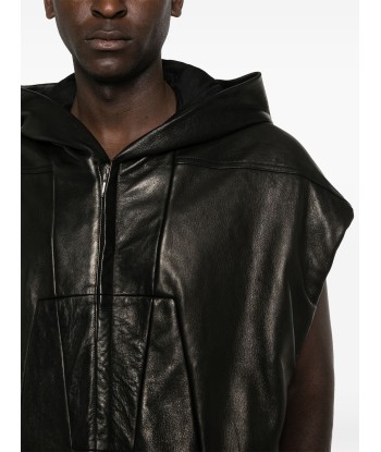 Leather Zipped Gilet prix pour 