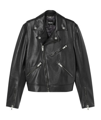 Leather Biker Jacket de pas cher