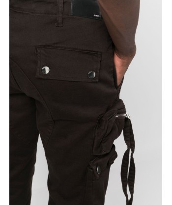 Slim Fit Cargo Pants brillant des détails fins