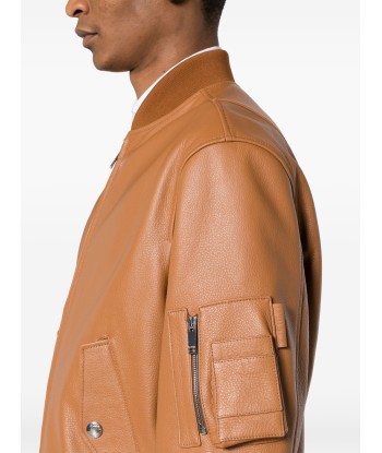 Leather Bomber Jacket store