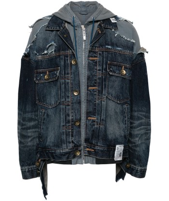 Layered Denim Hooded Jacket En savoir plus