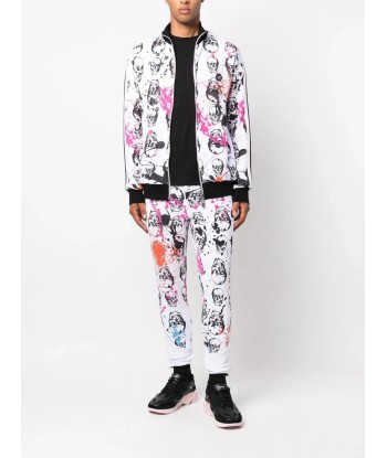 Skull Print Tracksuit Set Fin de série