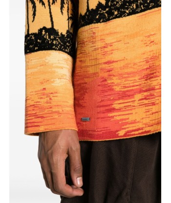 Kerala Sunset Intarsia Knit Cardigan plus qu'un jeu 