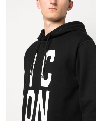 Icon Print Cotton Hoodie paiement sécurisé