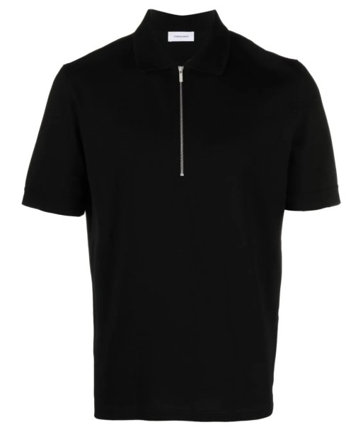 Half Zip Cotton Polo Shirt en linge