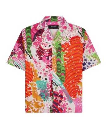 Graphic Print Short Sleeve Shirt suggérées chez