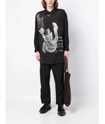 Graphic Print Long Sleeve Shirt En savoir plus