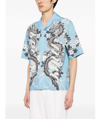 Graphic Print Cotton Shirt acheter en ligne