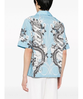 Graphic Print Cotton Shirt acheter en ligne