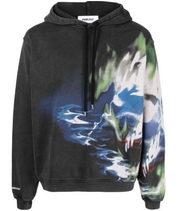 Graphic Print Cotton Hoodie à prix réduit toute l'année