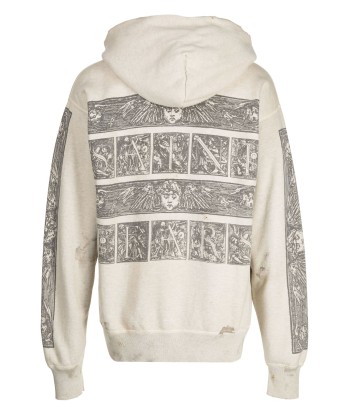 Graphic Print Cotton Hoodie le concept de la Pate a emporter 