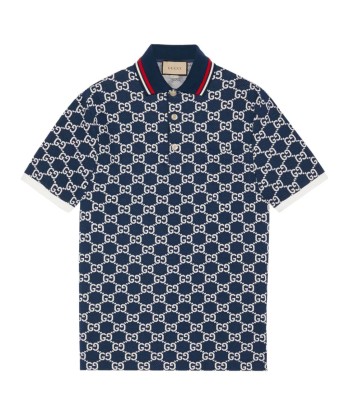 GG Jacquard Cotton Polo Shirt à prix réduit toute l'année