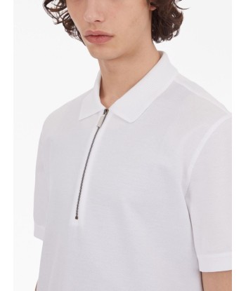 Short Zip Cotton Polo Shirt sur le site 