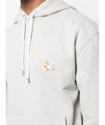 Fox Embroidered Cotton Hoodie hantent personnes