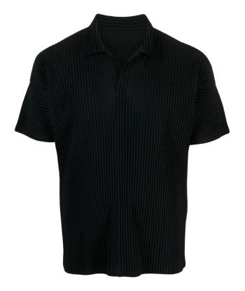 Short Sleeved Pleated Polo Shirt l'évolution des habitudes 