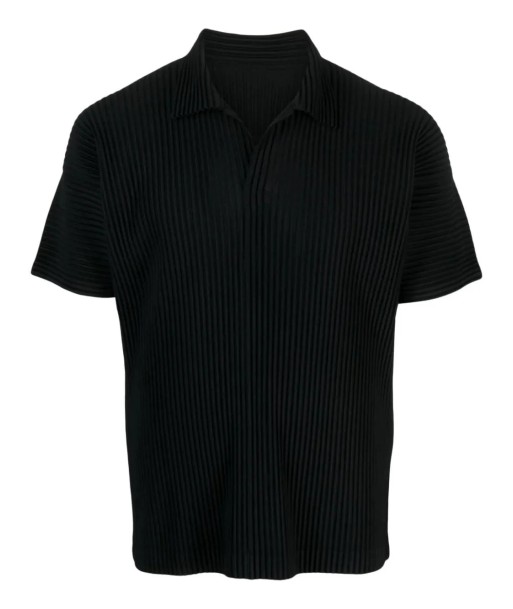 Short Sleeved Pleated Polo Shirt l'évolution des habitudes 