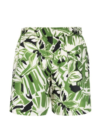 Floral Print Drawstring Swim Shorts de technologie