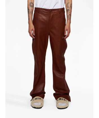 Flared Leather Cargo Pants 50-70% off 