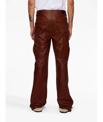 Flared Leather Cargo Pants 50-70% off 