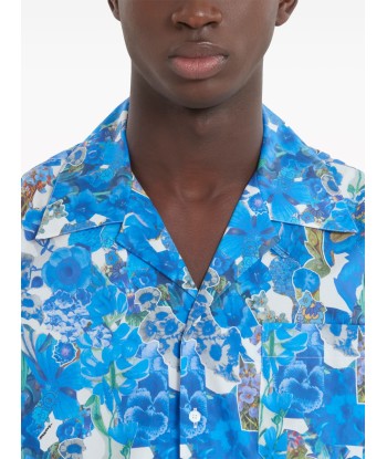 Floral Print Cotton Shirt JUSQU'A -70%! 