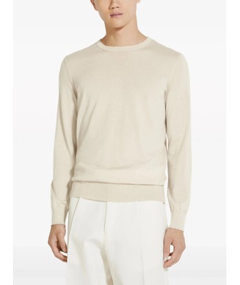 Fine Knit Crew Neck Jumper meilleur choix