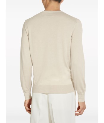 Fine Knit Crew Neck Jumper meilleur choix