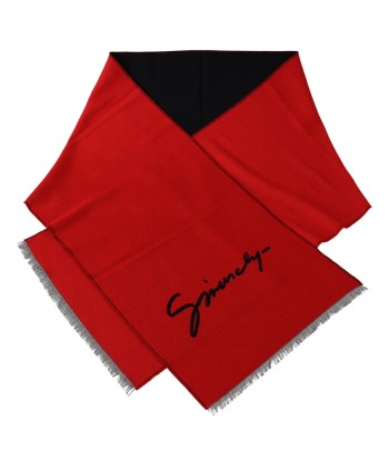 Elegant Red Wool Blend Unisex Scarf ou a consommer sur place