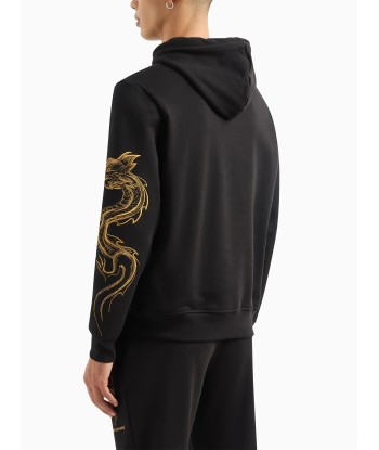 Dragon Embroidery Cotton Hoodie online