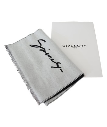 Elegant Monochrome Wool-Silk Blend Scarf vente chaude votre 