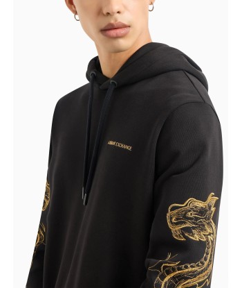 Dragon Embroidery Cotton Hoodie online