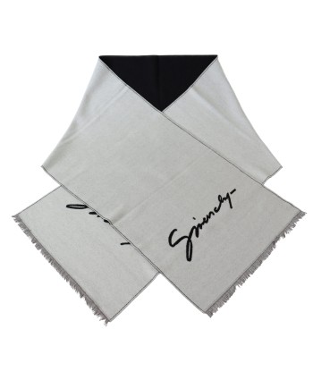 Elegant Monochrome Wool-Silk Blend Scarf vente chaude votre 