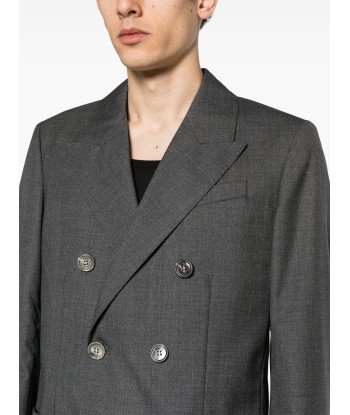 Double Breasted Virgin Wool Blazer à prix réduit toute l'année