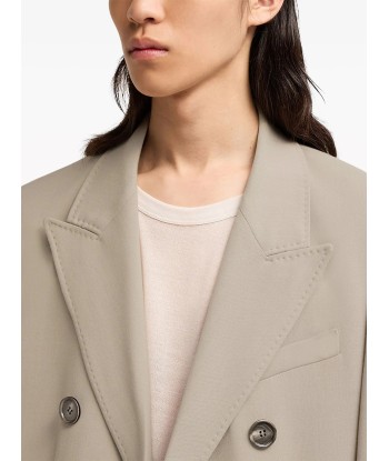 Double Breasted Peak Lapel Blazer Amélioration de cerveau avec