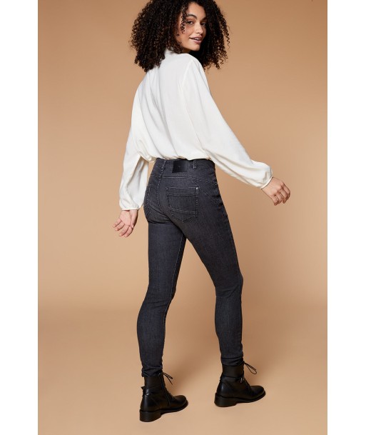 LE INDI - Jean slim gris chiné 7/8ème effet push up acheter en ligne