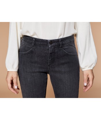 LE INDI - Jean slim gris chiné 7/8ème effet push up acheter en ligne