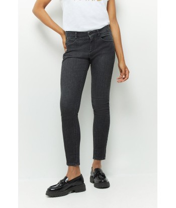 LE INDI - Jean slim gris chiné 7/8ème effet push up acheter en ligne