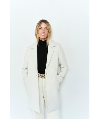 DIAMOND - Manteau beige avec parementure amovible pas cher chine