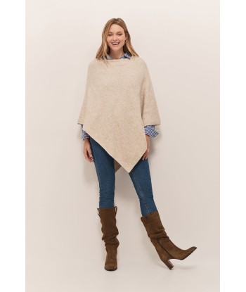 ALAMO - Poncho ivoire en tricot en ligne